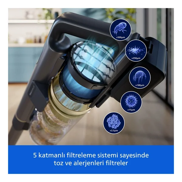 Philips Aqua 7000 Serisi Xc7153/10 Islak Kuru Şarjlı Dikey Süpürge - Görsel 6