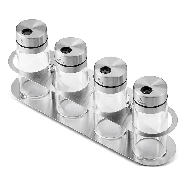 Aryıldız Steel 5 Parça Standlı Baharat Takımı - Görsel 2