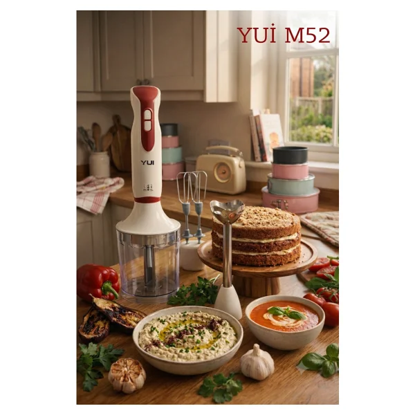 Yui M52 Chefmix Midiblender 1700 W Blender Seti - Görsel 4