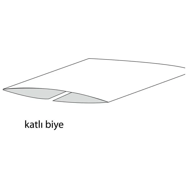 Biye Koton Katlı D05 Kırmızı 2 Cm 25 Metre %65 Koton %35 Polyester - Görsel 2