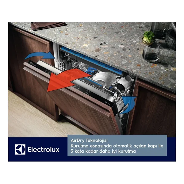 Electrolux Eem48300ıx Maxiflex 8 Programlı Ankastre Bulaşık Makinesi - Görsel 7