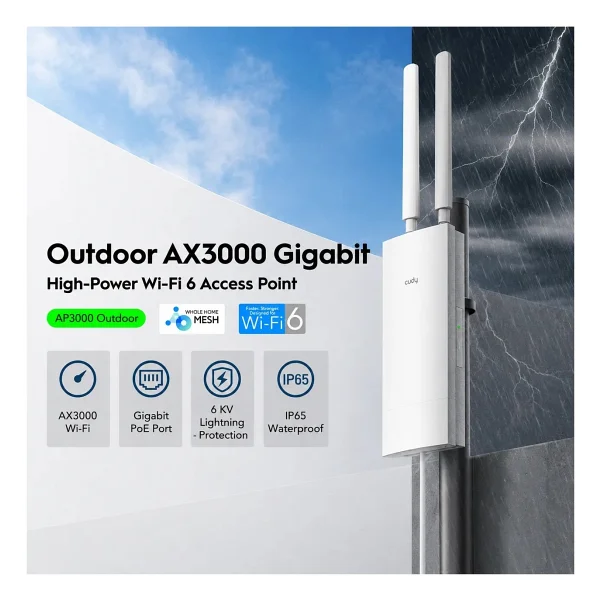 Cudy Ap3000 Outdoor 3000 Mbps Dış Ortam Access Point - Görsel 5