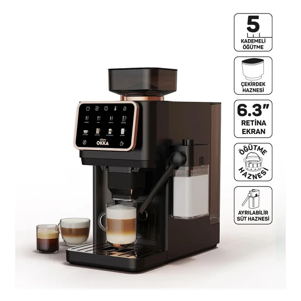 Arzum Okka Barista Pro Ok0042 Bakır Tam Otomatik Espresso Makinesi - Görsel 10