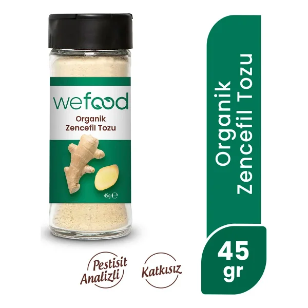 Wefood Organik Zencefil Tozu 45 Gr - Görsel 6