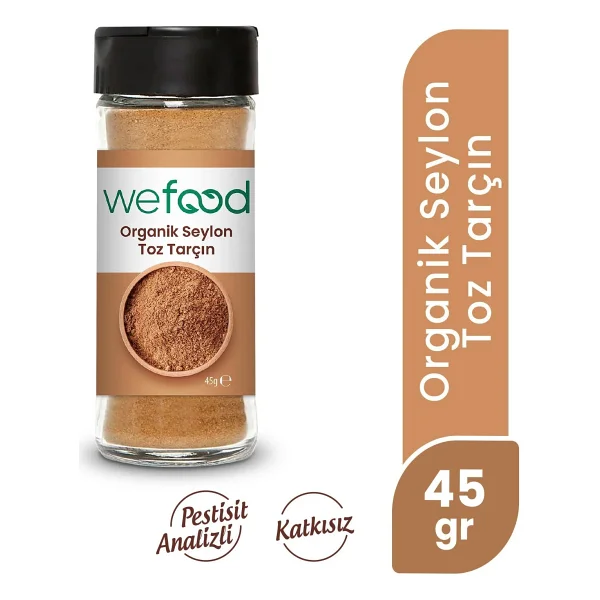 Wefood Organik Seylon Tarçın Tozu 45 Gr - Görsel 6