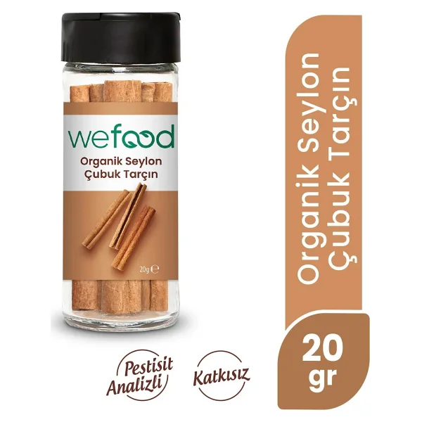 Wefood Organik 20 Gr Glutensiz Seylon Çubuk Tarçın - Görsel 8