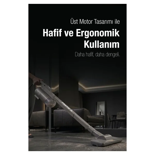 Fantom Pratik-XL P 1300 Gri Dikey Elektrikli Süpürge - Görsel 7