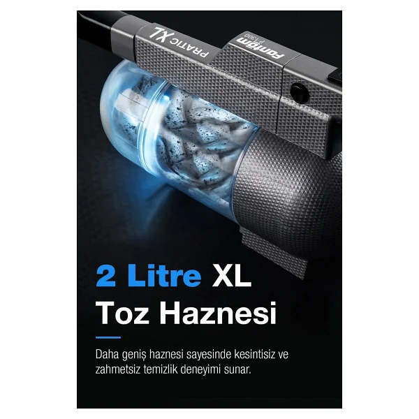 Fantom Pratik-XL P 1300 Gri Dikey Elektrikli Süpürge - Görsel 8
