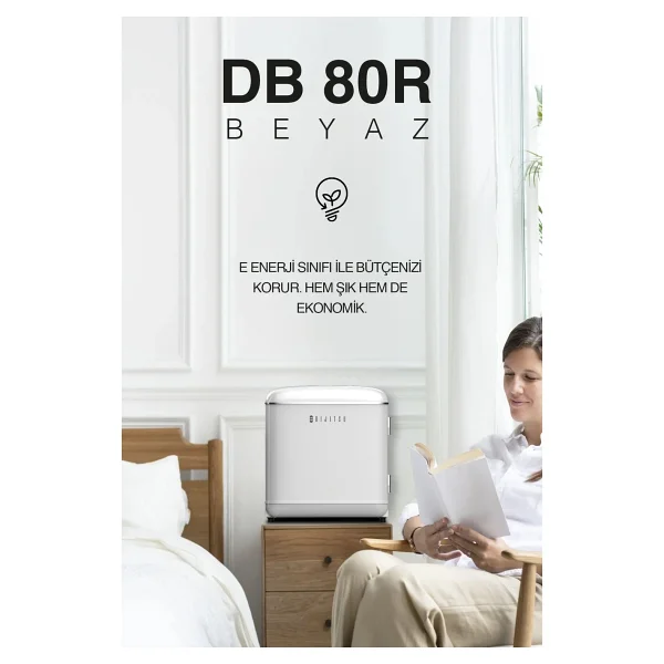Dijitsu Db80rwh Retro Beyaz Mini Buzdolabı - Görsel 6