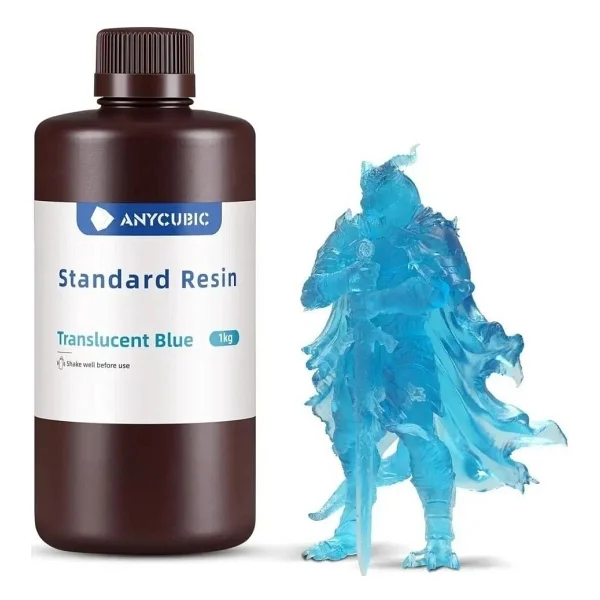 Anycubic Standart Yarı Saydam Mavi Reçine 1kg Sla - Teknoartshop - Görsel 2