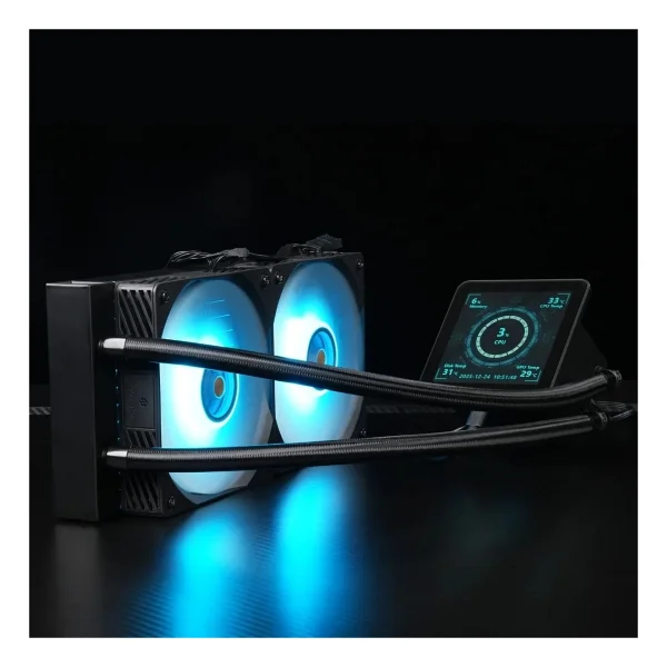 Hyper Rocket 240mm Argb Wl240l040 Siyah 4 Inç Lcd Versiyon CPU Işlemci Sıvı Soğutucu - Görsel 7