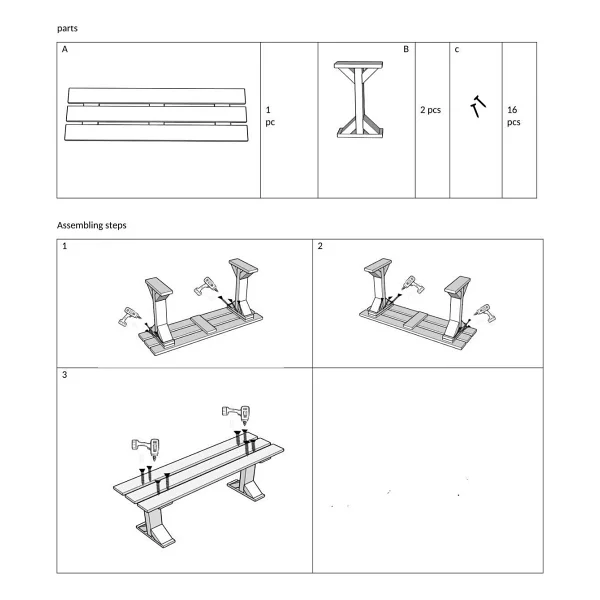 Pinoxi Ahşap Bank Bench Sandalye Mutfak Bank Ceviz 100cm X 30cm - Görsel 5