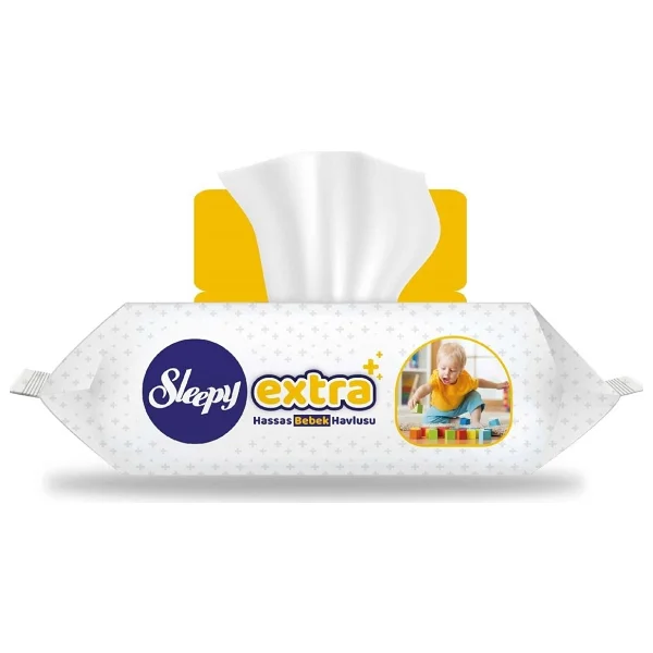 Sleepy Extra 70 Yaprak Islak Bebek Havlusu - Görsel 2