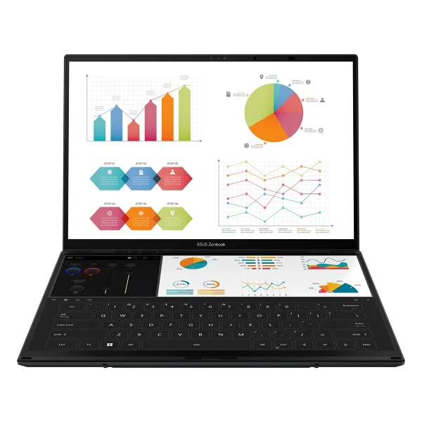 Asus Zenbook Duo Ux8406ca-Ql307w Intel Core Ultra 7 255h 16gb 1tb SSD 14" FHD OLED Dokunmatik Ekran W11 H - Görsel 7