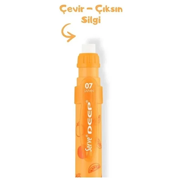 Serve Deep Meyve Temalı Avokado Desenli Yeşil 0.7 mm Versatil Uçlu Kalem - Görsel 2