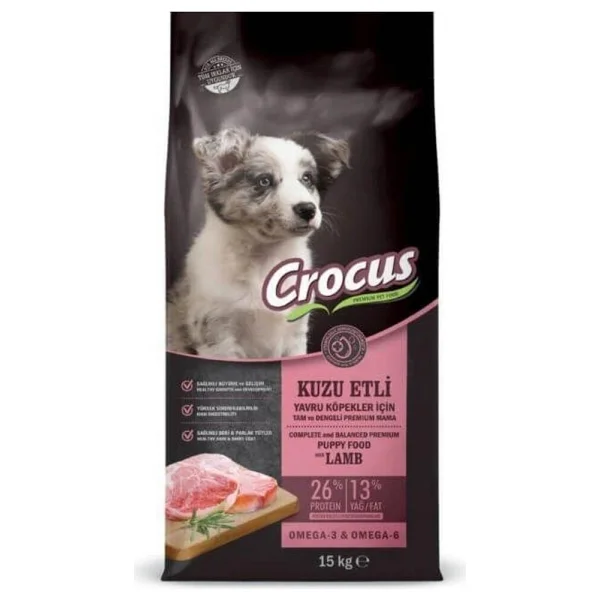 Crocus Kuzu Etli Pirinçli 15 Kg Yavru Köpek Maması - Görsel 3