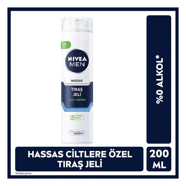 Nivea Men Hassas 200 Ml Tıraş Jeli - Görsel 5