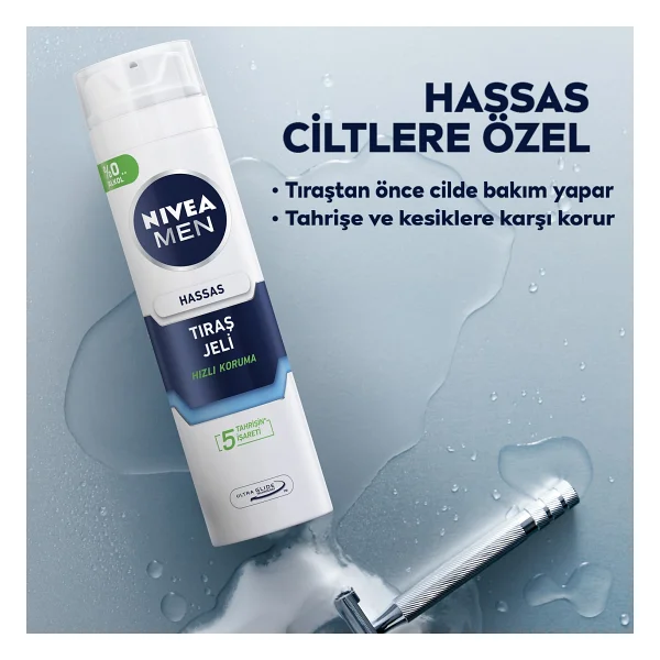Nivea Men Hassas 200 Ml Tıraş Jeli - Görsel 8