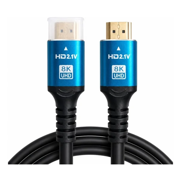 Alfais 6060 8K Ultra HD 2.1v 48gbps Hdmı Kablo 1.5 Metre Altın Kaplama LED TV - Görsel 3