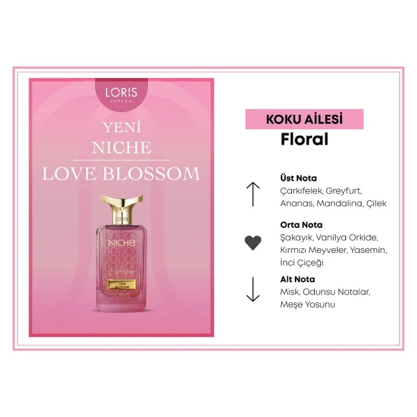 Loris Niche Love Blossom Exclusive 70 Ml Kadın Parfüm - Görsel 2