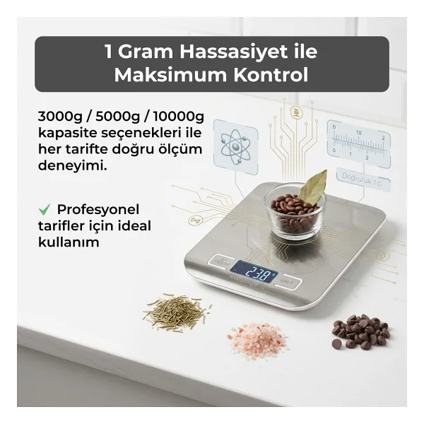 Pure Es Dh-2012 Hassas Mutfak Tartısı - Görsel 3