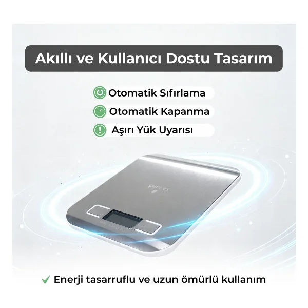 Pure Es Dh-2012 Hassas Mutfak Tartısı - Görsel 5