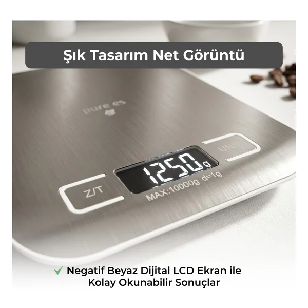 Pure Es Dh-2012 Hassas Mutfak Tartısı - Görsel 6
