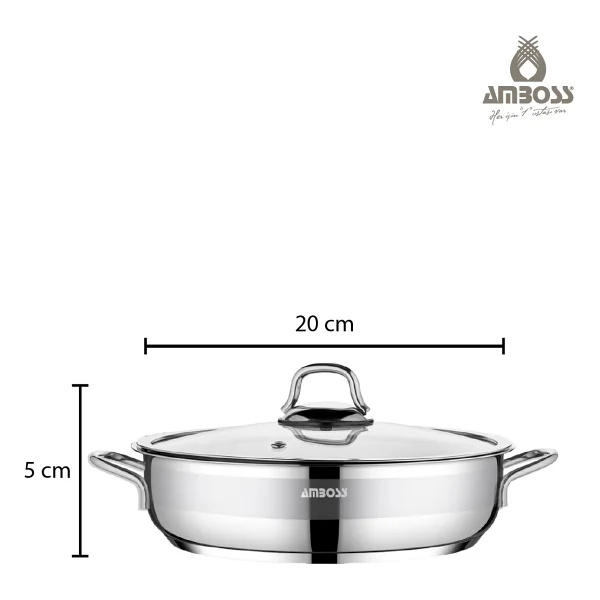 Amboss Nirvana 18-20 Cm 4 Parça Çelik Sahan Seti - Görsel 2