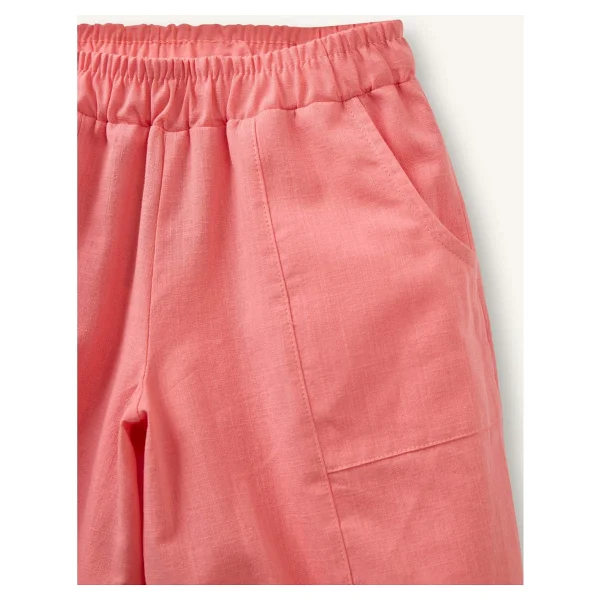 Defacto Balloon Fit Esnek Bantlı Paça Keten Karışımlı Pantolon Kız Bebek H4256a526sm - Pembe-Pn682 - 9 - 12 Ay - Görsel 4