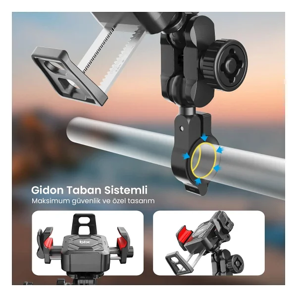 Bix Bph04 Motosiklet/Bisiklet Telefon Tutucu - Görsel 6