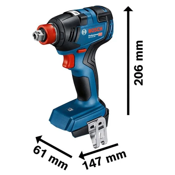 Bosch Gdx 18v-200 Somun Sıkma Makinesi + Gsr 18v-50 Vidalama Makinesi + 2x4 Ah Akü + Gba 18v-40 Şarj Cihazı + L-Boxx Takım Çantası - Görsel 2