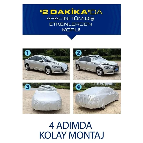 Baghes Tesla Model Y Uyumlu Branda Lüx Kalite Oto Örtüsü Araba Çadırı - Görsel 4