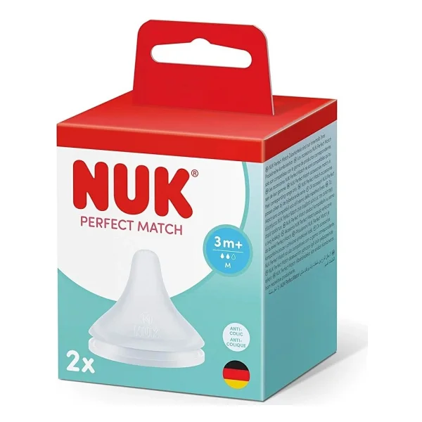 Nuk Perfect Match M 2'li Silikon Biberon Emziği - Görsel 9