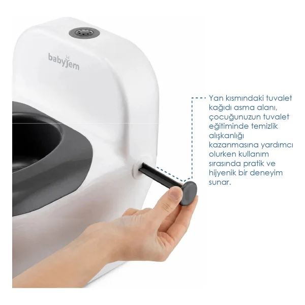 Babyjem Bebeğimin İlk Tuvaleti Sifon Sesli Lazımlık Oturak Pp5 Malzemeden Yapılmış Ergonomik Tasarım - Görsel 7