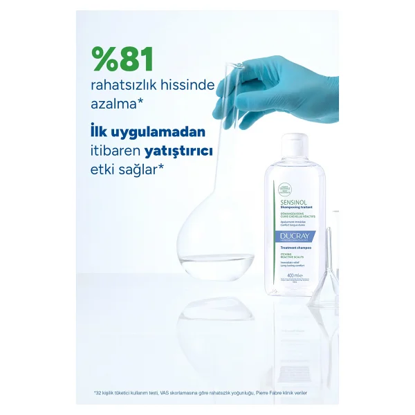 Ducray Sensinol Hassas Saç Derisi İçin 400 Ml Şampuan - Görsel 10