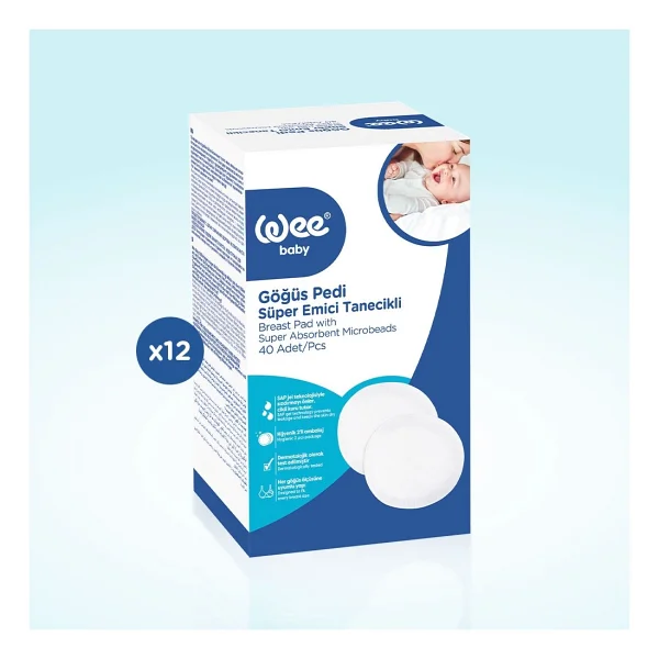 Wee Baby Klasik 40'lı 12 Paket Göğüs Pedi - Görsel 3