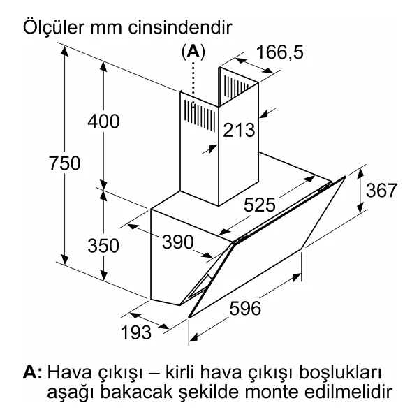 Bosch Dwk67pj70t Gri Duvar Tipi Davlumbaz - Görsel 10