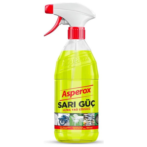 Asperox Sarı Güç Yağ Çözücü Sprey 650 Ml (6 Paketi) - Option-1 - Görsel 3