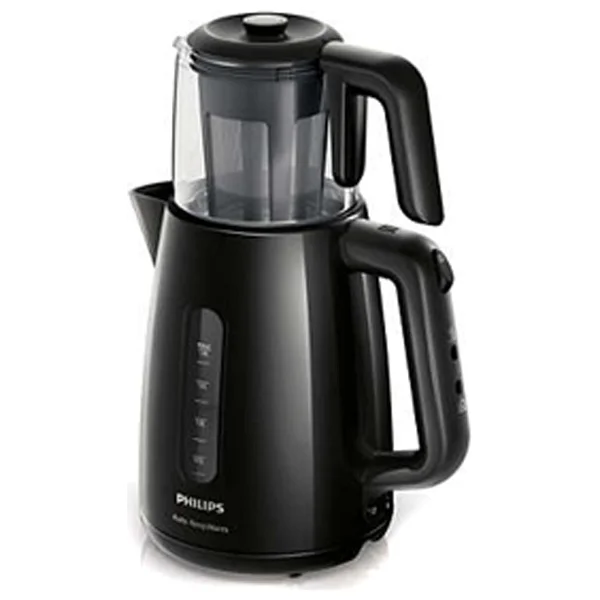Philips Daily Çay Makinesi - Otomatik Sıcak Tutma, 1.9l Su Isıtıcısı, 0.9l Demlik, Kaynatma 1700w, Kireç Fil - Görsel 2