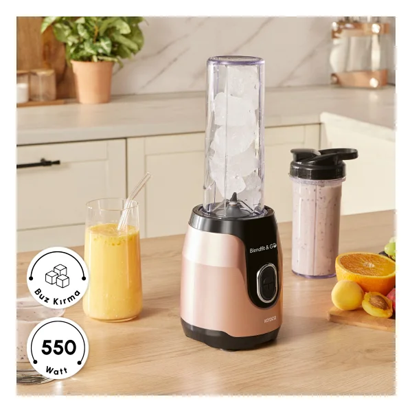 Karaca Blendfit Go Personal Çift Hazneli 550 W Kişisel Smoothie Blender - Görsel 7