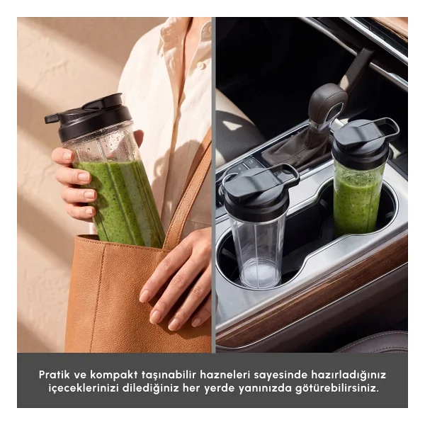 Karaca Blendfit Go Personal Çift Hazneli 550 W Kişisel Smoothie Blender - Görsel 10