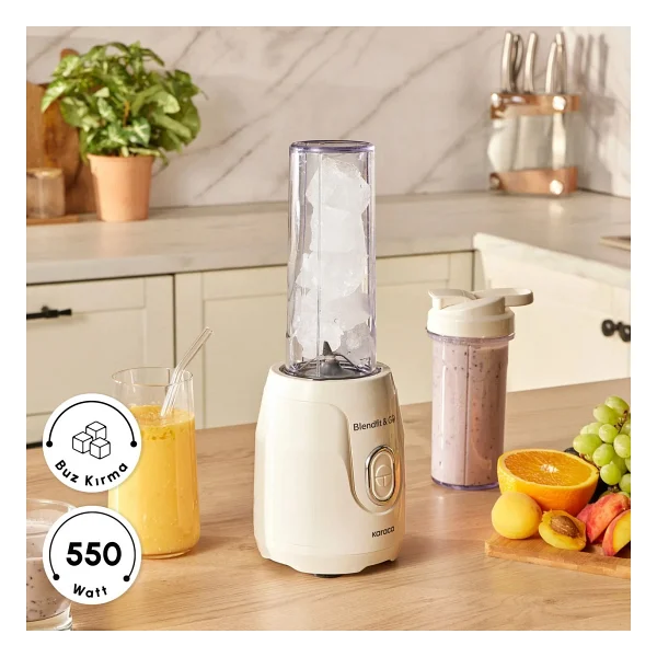 Karaca Blendfit Go Personal Çift Hazneli 550 W Starlight Kişisel Smoothie Blender - Görsel 4
