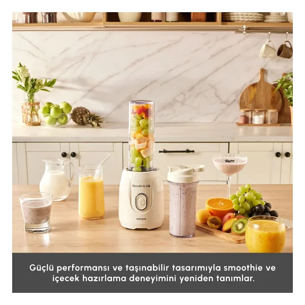 Karaca Blendfit Go Personal Çift Hazneli 550 W Starlight Kişisel Smoothie Blender - Görsel 7