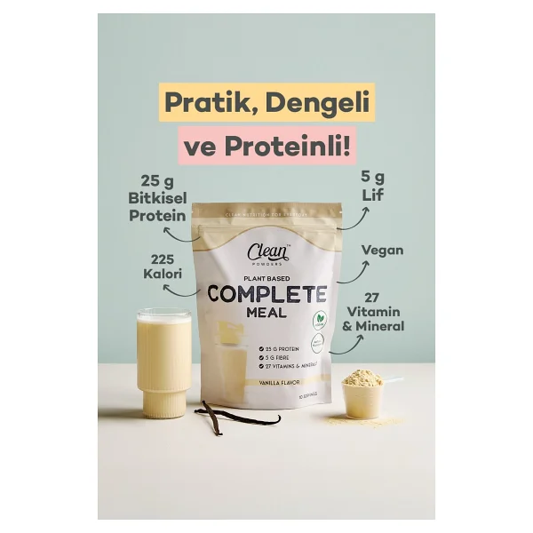 Clean Powders Plant Based Complete Meal Bitkisel Öğün Tozu - Görsel 2