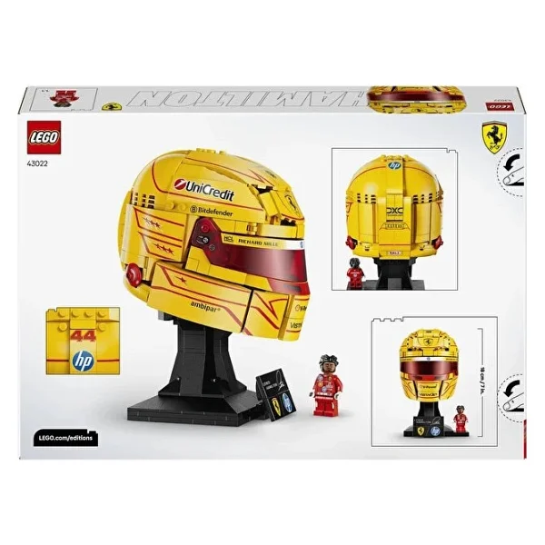 Lego 43022 Editions Scuderia Ferrari Hp Lewis Hamilton Kaskı - Görsel 6