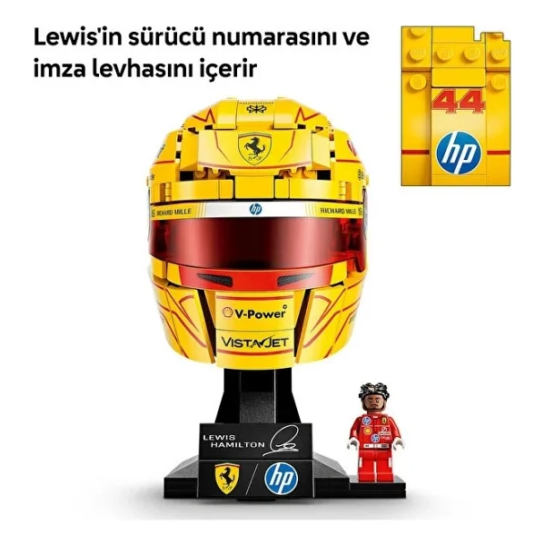 Lego 43022 Editions Scuderia Ferrari Hp Lewis Hamilton Kaskı - Görsel 9