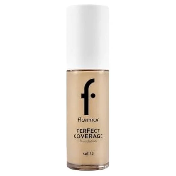 Flormar Perfect Coverage Yarı Parlak Bitişli Spf 15 102 Soft Beige 30 Ml Likit Fondöten - Görsel 2