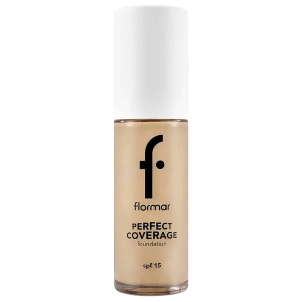 Flormar Perfect Coverage Yarı Parlak Bitişli Spf 15 102 Soft Beige 30 Ml Likit Fondöten - Görsel 3