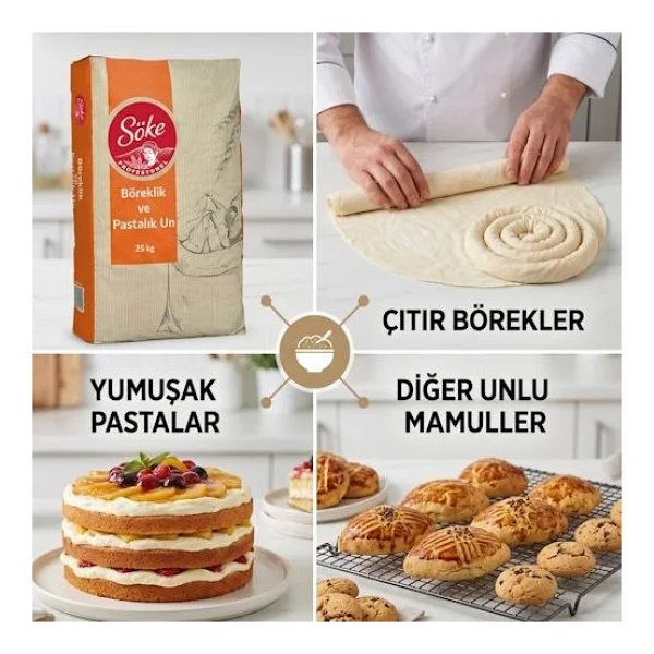Söke 25 Kg Böreklik Ve Pastalık Un - Görsel 2