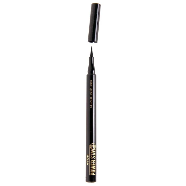 Avon Power Stay Blackest Black Likit Eyeliner - Görsel 2